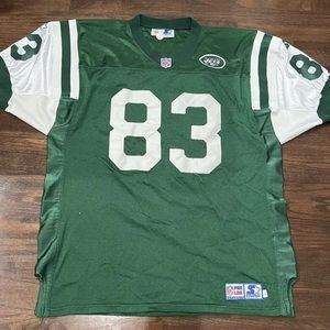 Vintage Rare Starter Jersey New York Jets Santana Moss Pro Cut Clean NFL 52